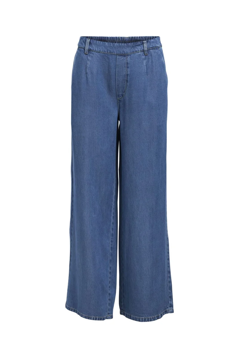 Object - Objframe Lisa Wide Pant - 4932001 Medium Blue Denim