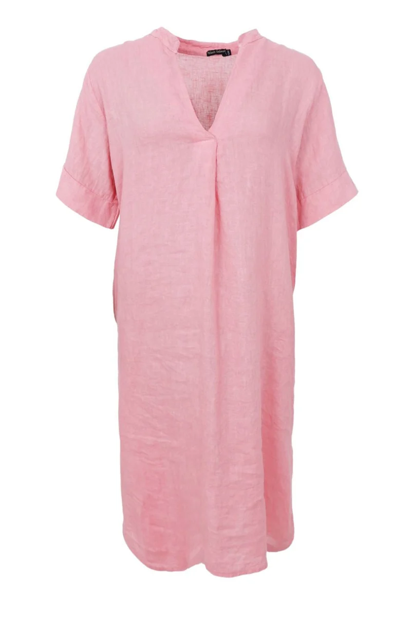 Black Colour - Bcmelina Long Linen Dress 40412 - Candy Rose