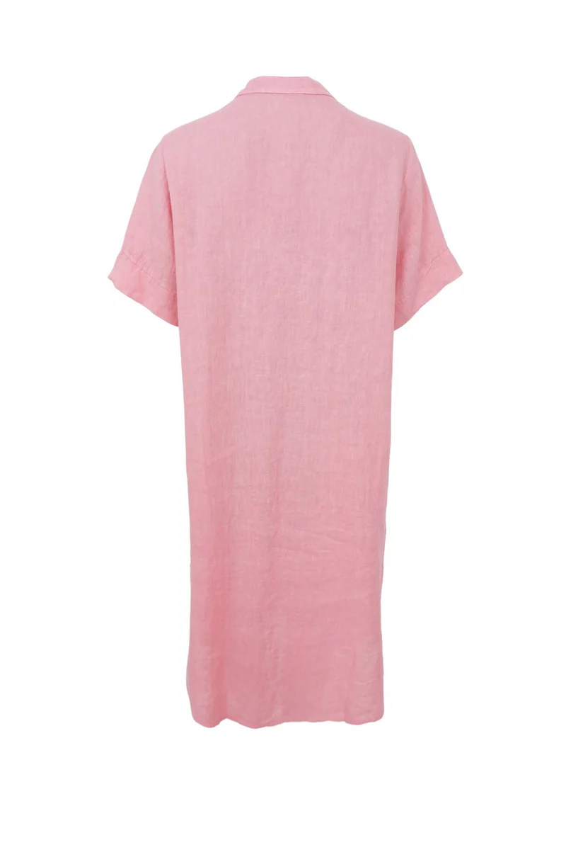 Black Colour - Bcmelina Long Linen Dress 40412 - Candy Rose