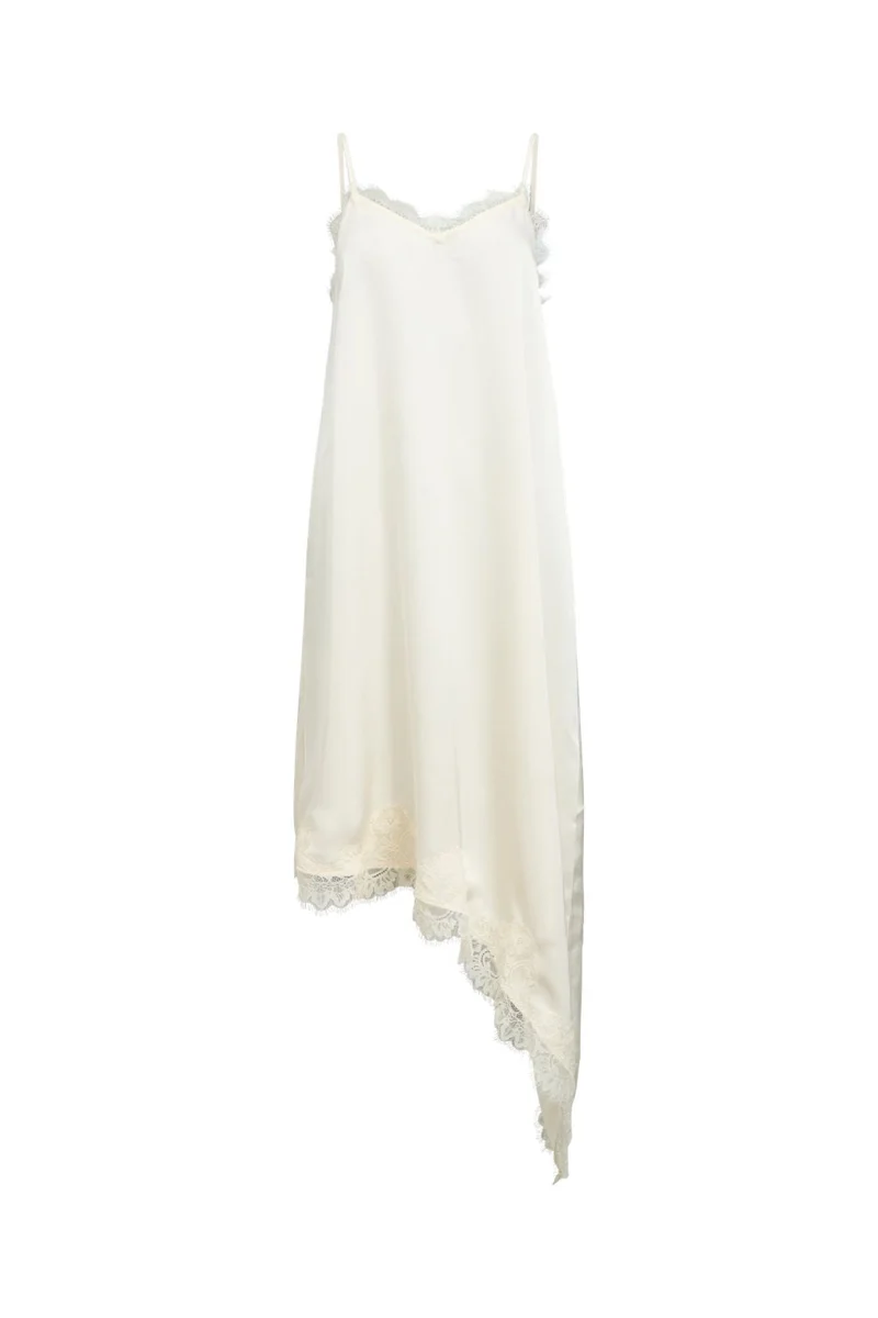 Object - Objnaline Reg Slip Lace Dress Vip 26 - 5093618 Cloud Dancer