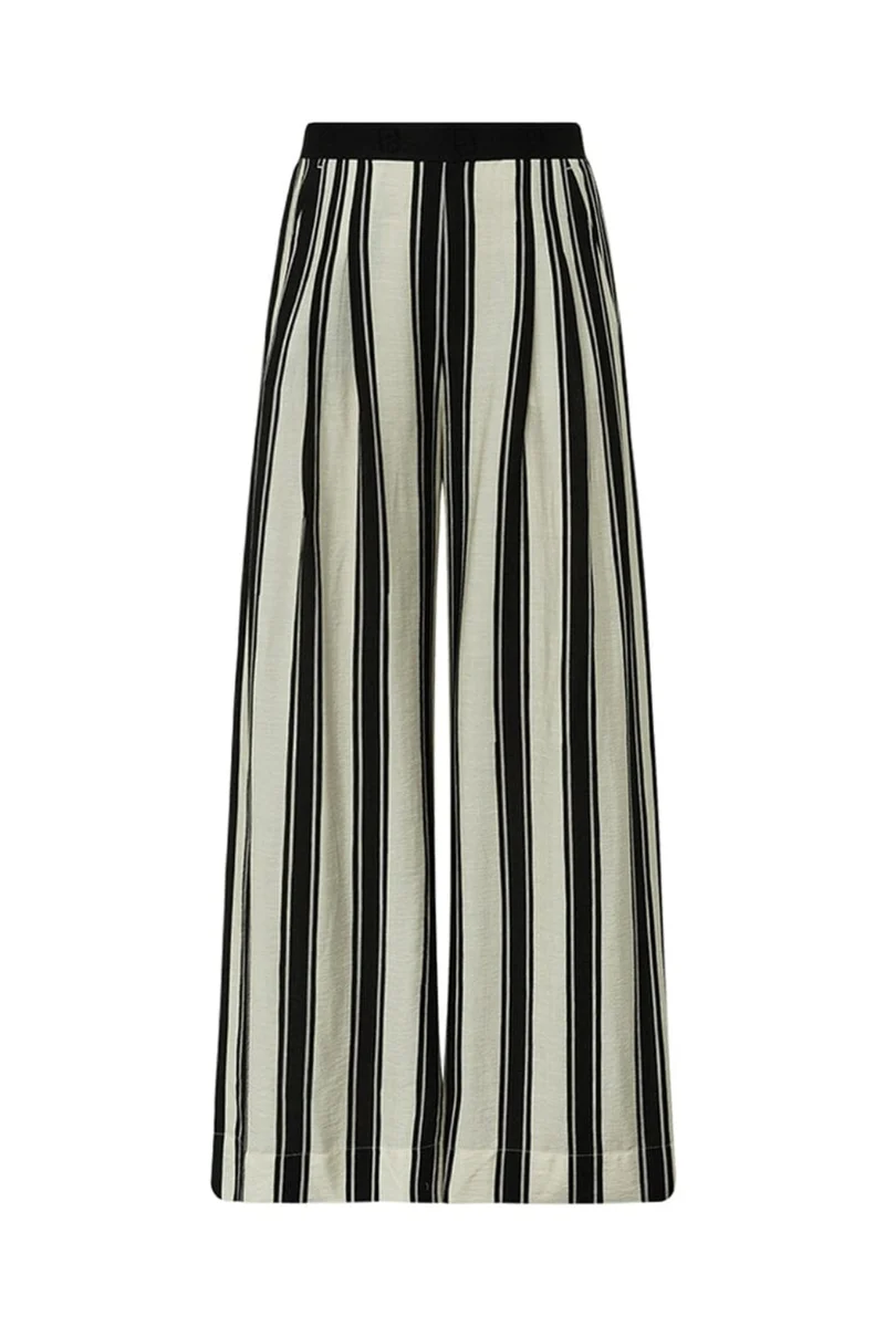 Gossia - Cloego Atalie Jo Pants G2928 - Sand Black Stripes