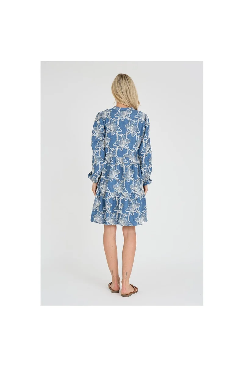 A-View - Adina Dress AV7098 - 286 - Denim Blue