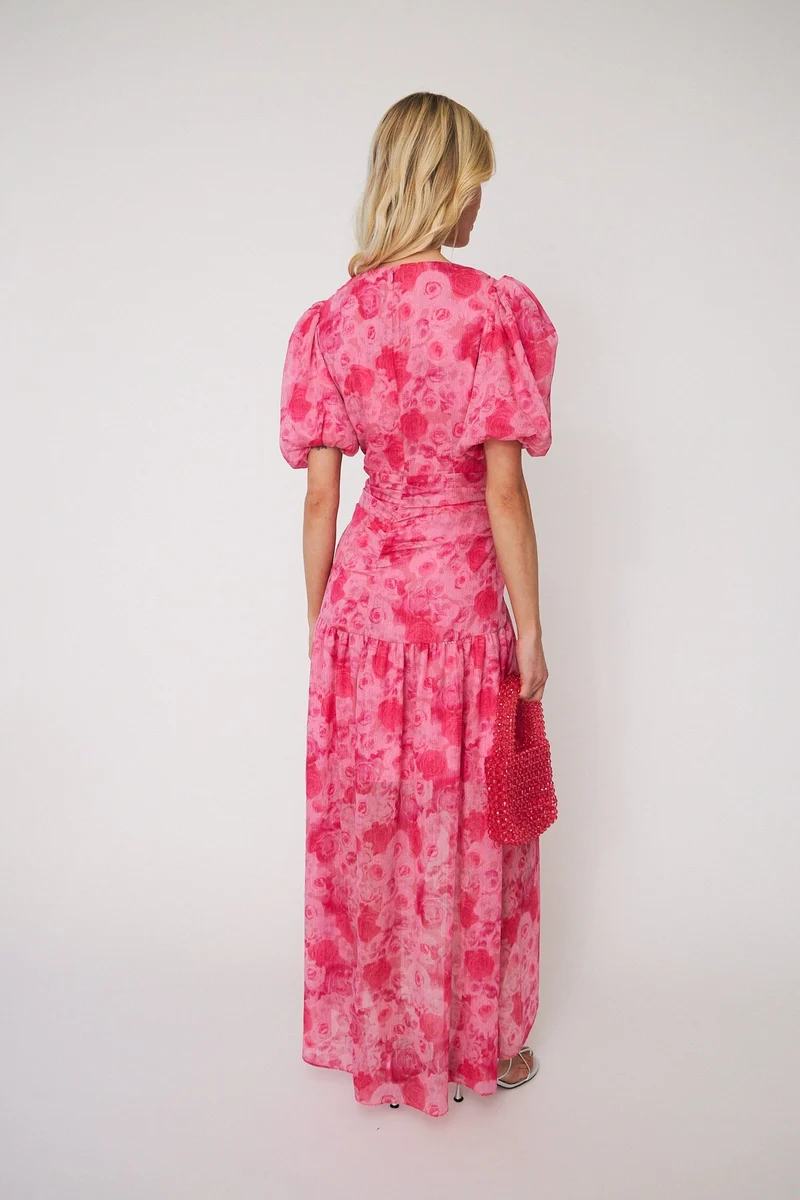 Cras - Elaine Dress C666 - Pink Rosegarden