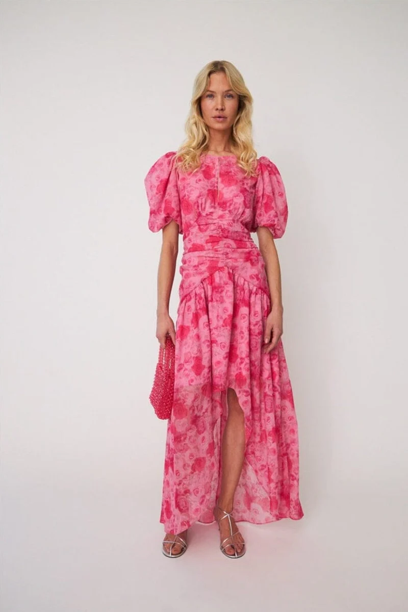 Cras - Elaine Dress C666 - Pink Rosegarden