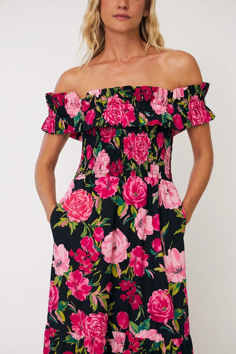Cras - Capri Dress C672 - Floral Romance