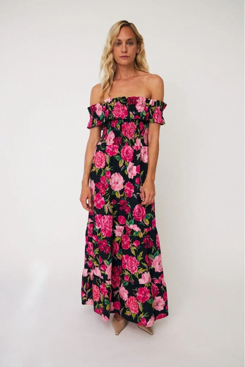 Cras - Capri Dress C672 - Floral Romance