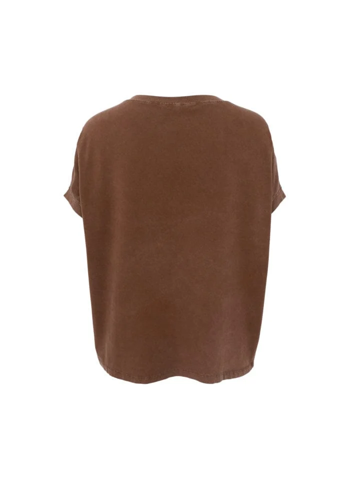 Black Colour - Bczelda Vintage Tee 41116 - Shirts - Mocca