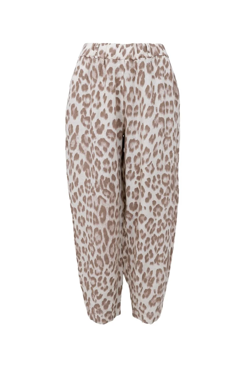 Black Colour - Bcmelina Barrel Linen Pant 41113 - Nougat Leo