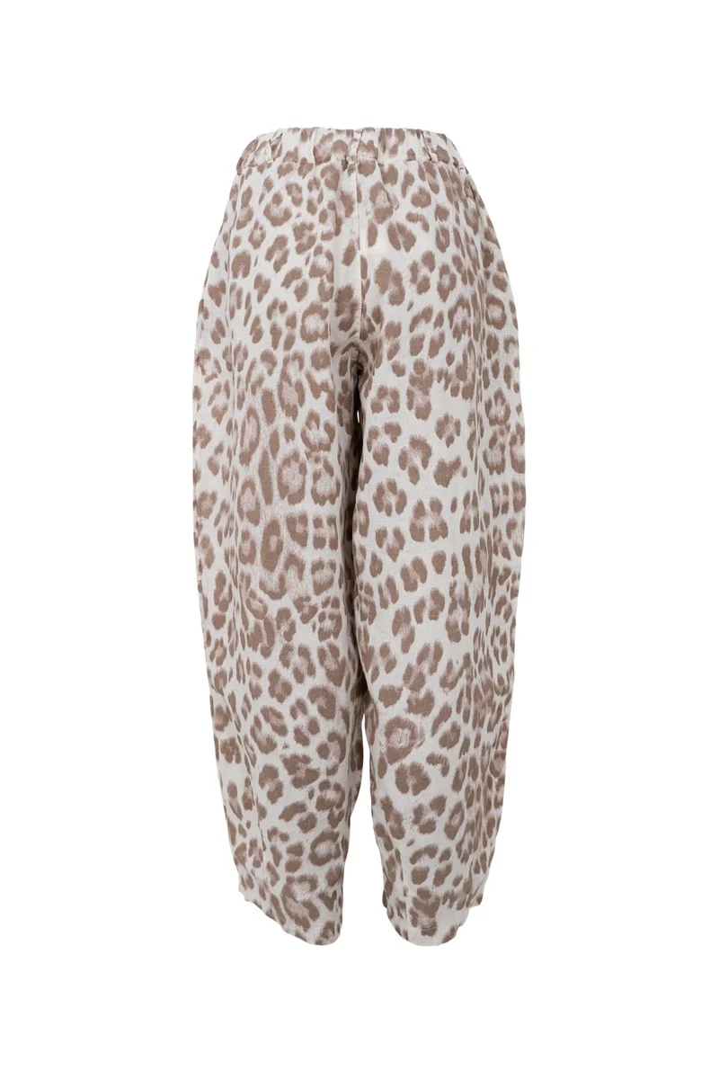 Black Colour - Bcmelina Barrel Linen Pant 41113 - Nougat Leo