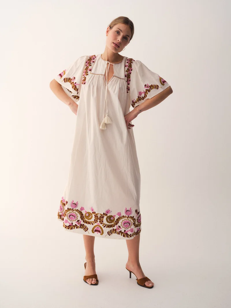 Gossia - Genago Dress G2868 - Off-White