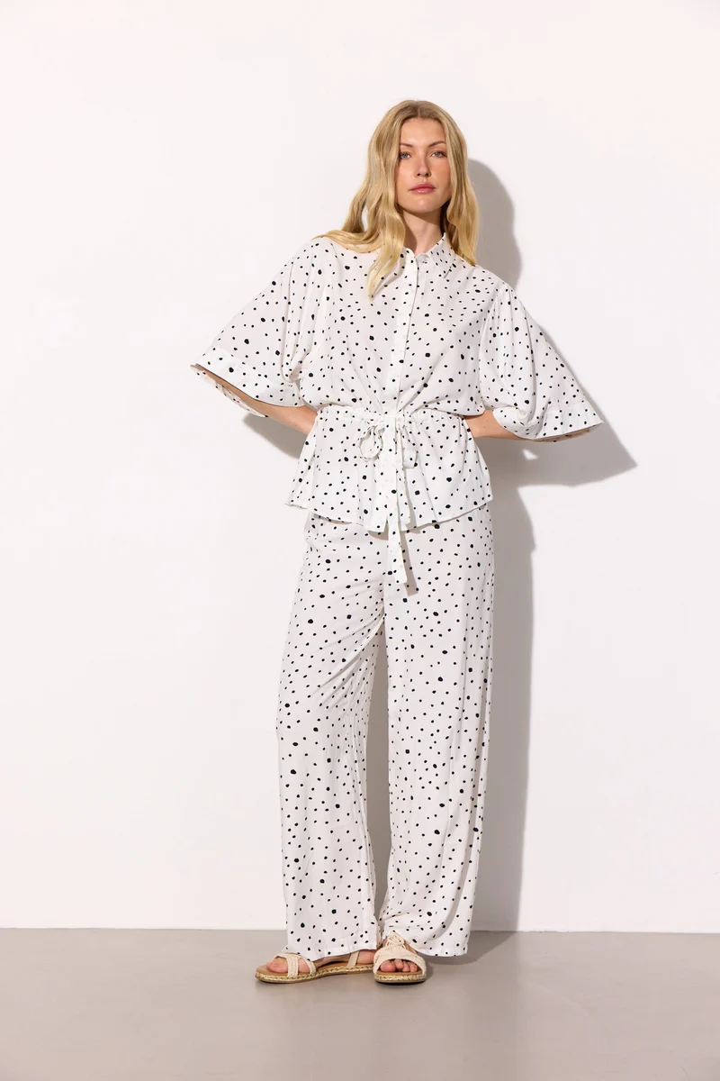 Hunkøn - Kris Kimono Shirt 26122 - White