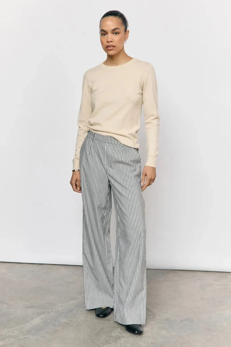 Object - Objlisa Wide Pant - 4729536 Cloud Dancer Sky Captain