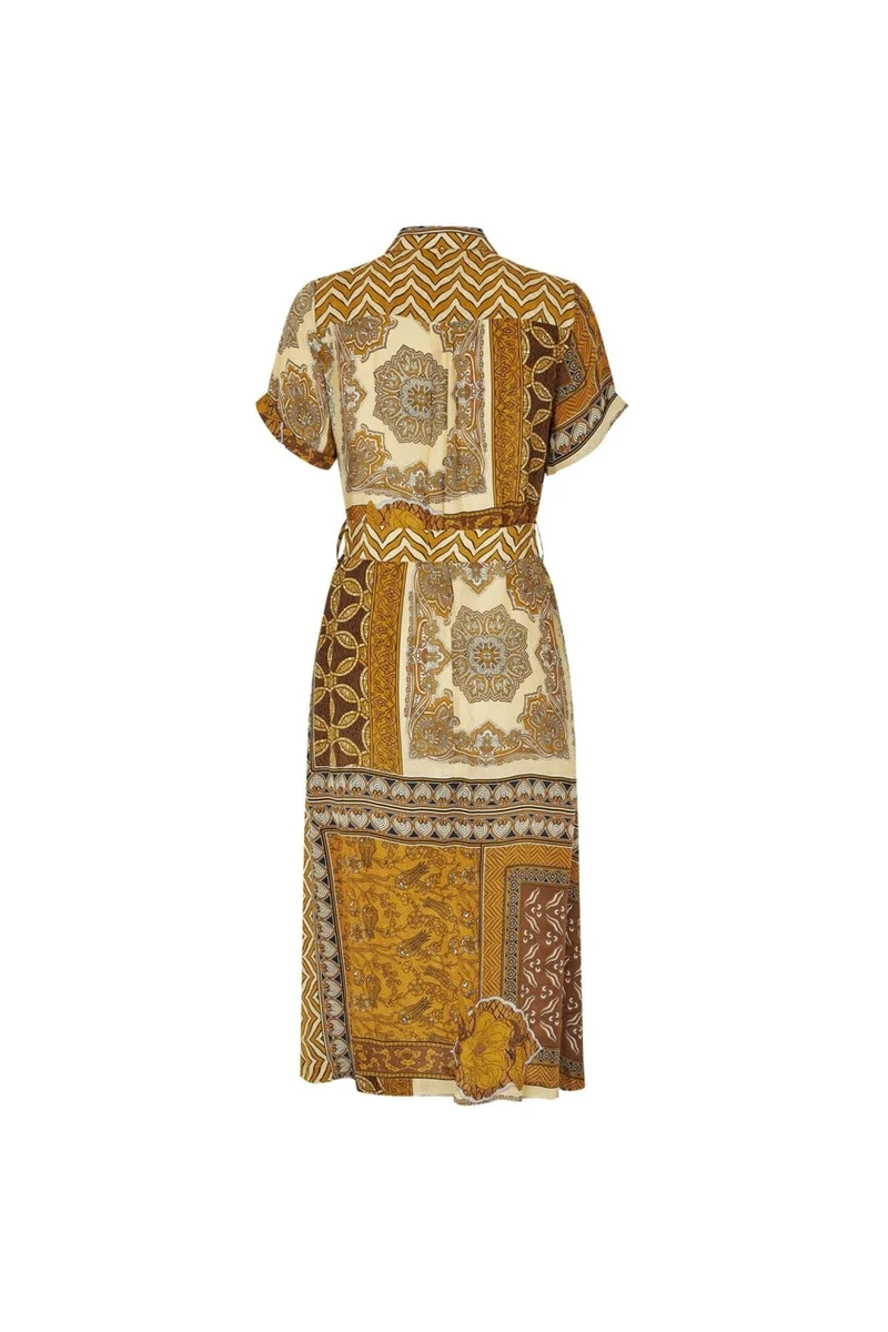Lollys Laundry - Tullell Midi Dress Ss26153-3022 - 64 Graphic Print
