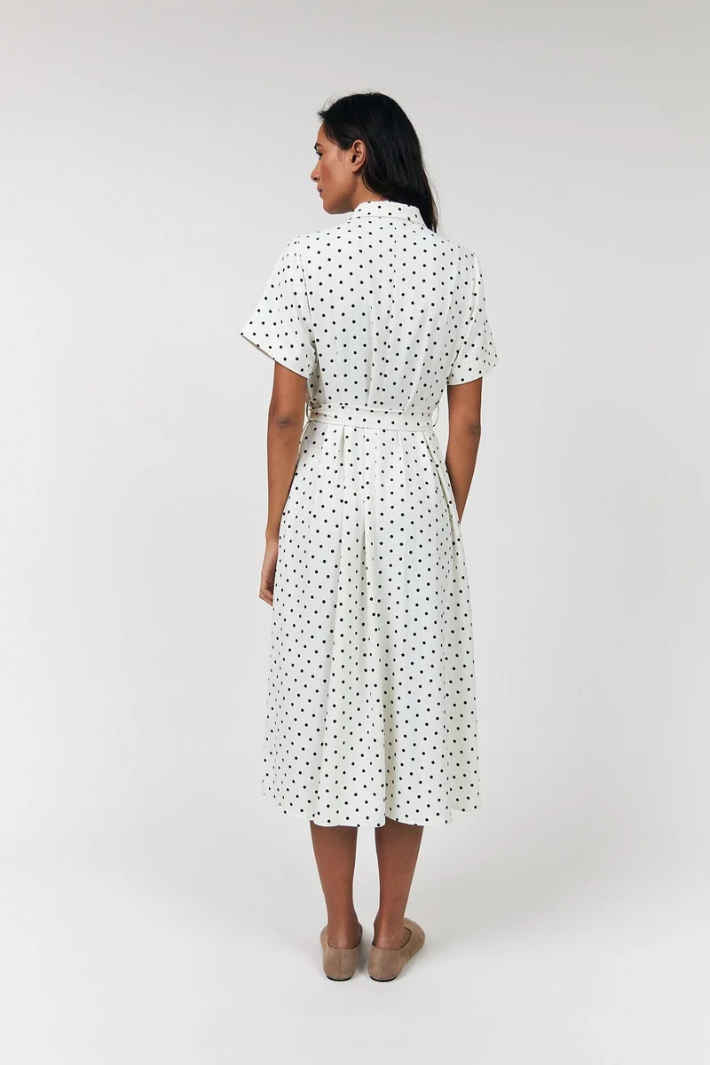 Lollys Laundry - Blakell Midi Dress Ss26130-3015 - 76 Dot Print