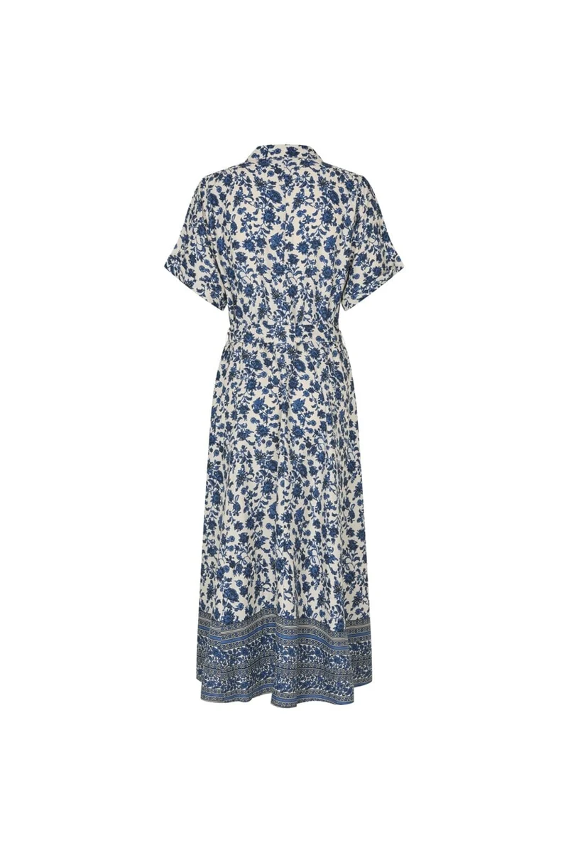 Lollys Laundry - Blakell Midi Dress Ss26105-3001 - 20 Blue