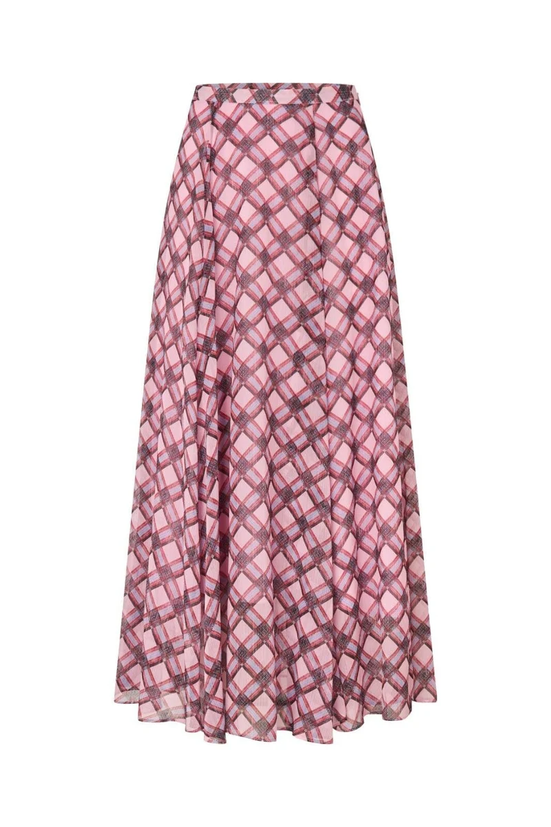 Cras x Olivia & Alice - Odelle Skirt C728 - Pink Check