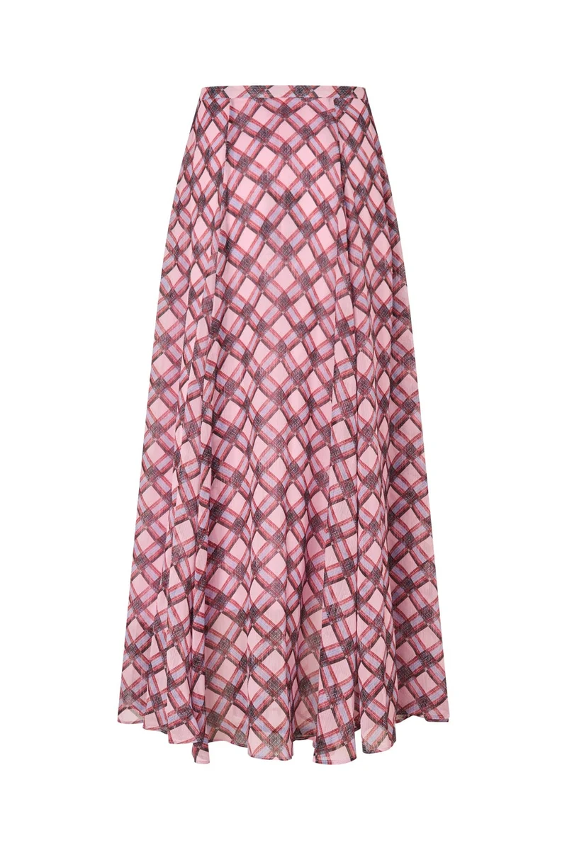 Cras x Olivia & Alice - Odelle Skirt C728 - Pink Check