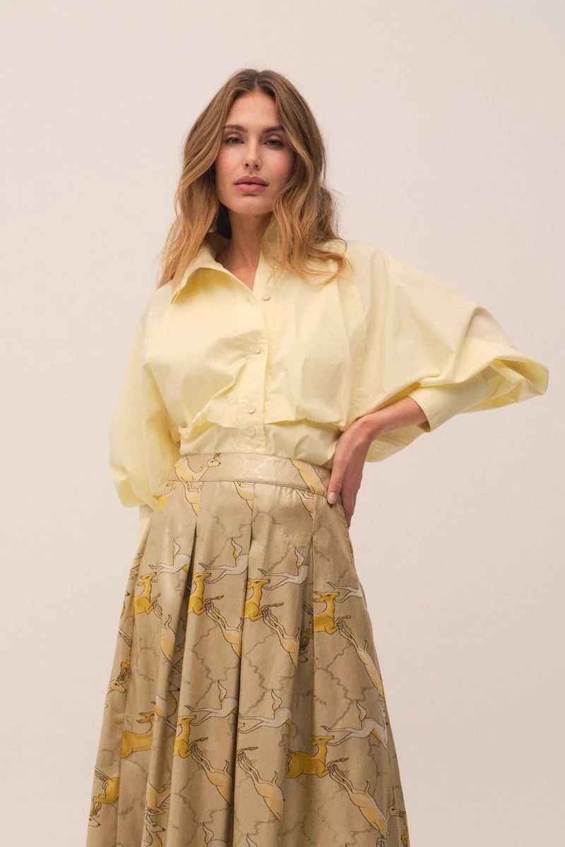 Gossia - Chalottego Shirt G2741 - Soft Lemon