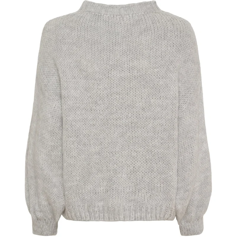 Marta Du Chateau - Mdctulip Knit 9580 - Light Grey