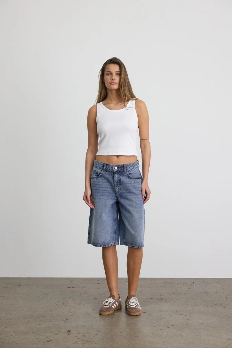 Noisy May - Nmmindie Nw Bermuda Shorts Az411Lb - 4921075 Light Blue Denim