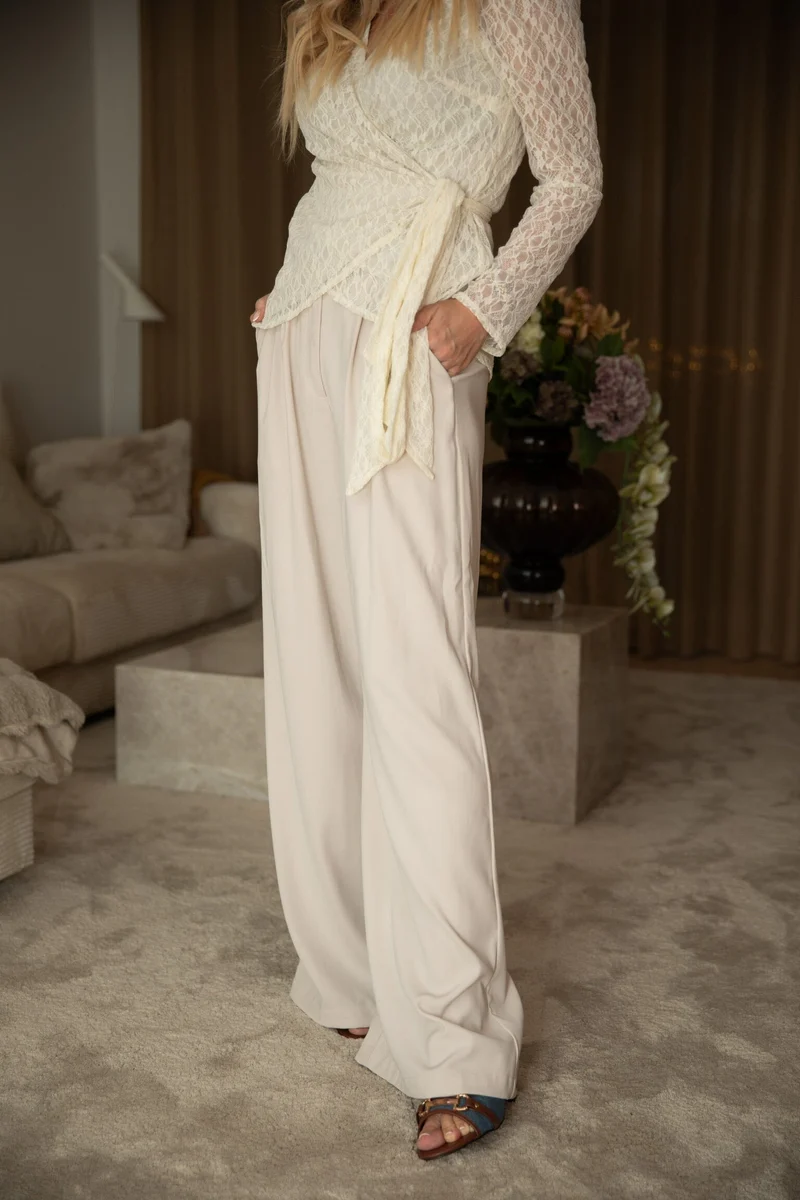 Valentin Studio - Business Pants 164546 - 124 - Ivory