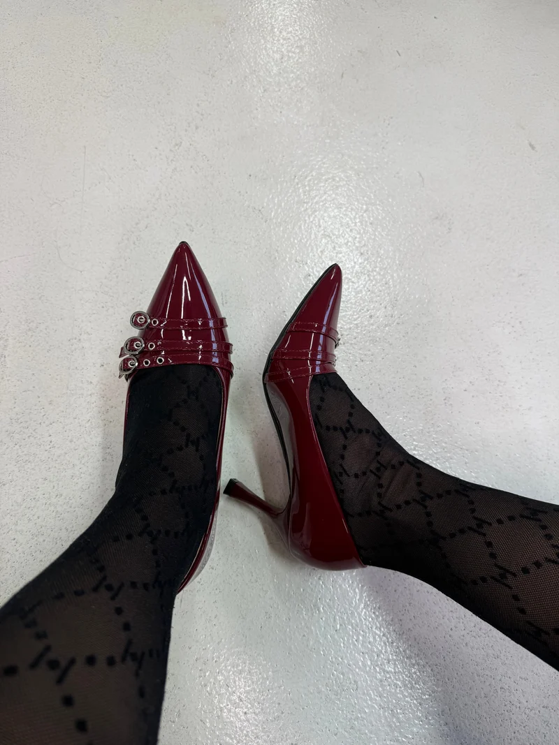 Bloom - Bellflowerstiletto - Burgundy