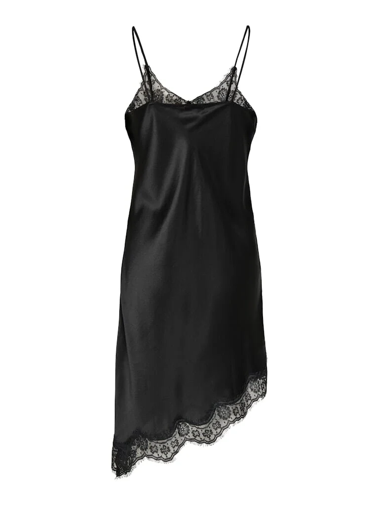 JDY - Jdyfifi S/L Asym Lace Dress - 5070991 Black