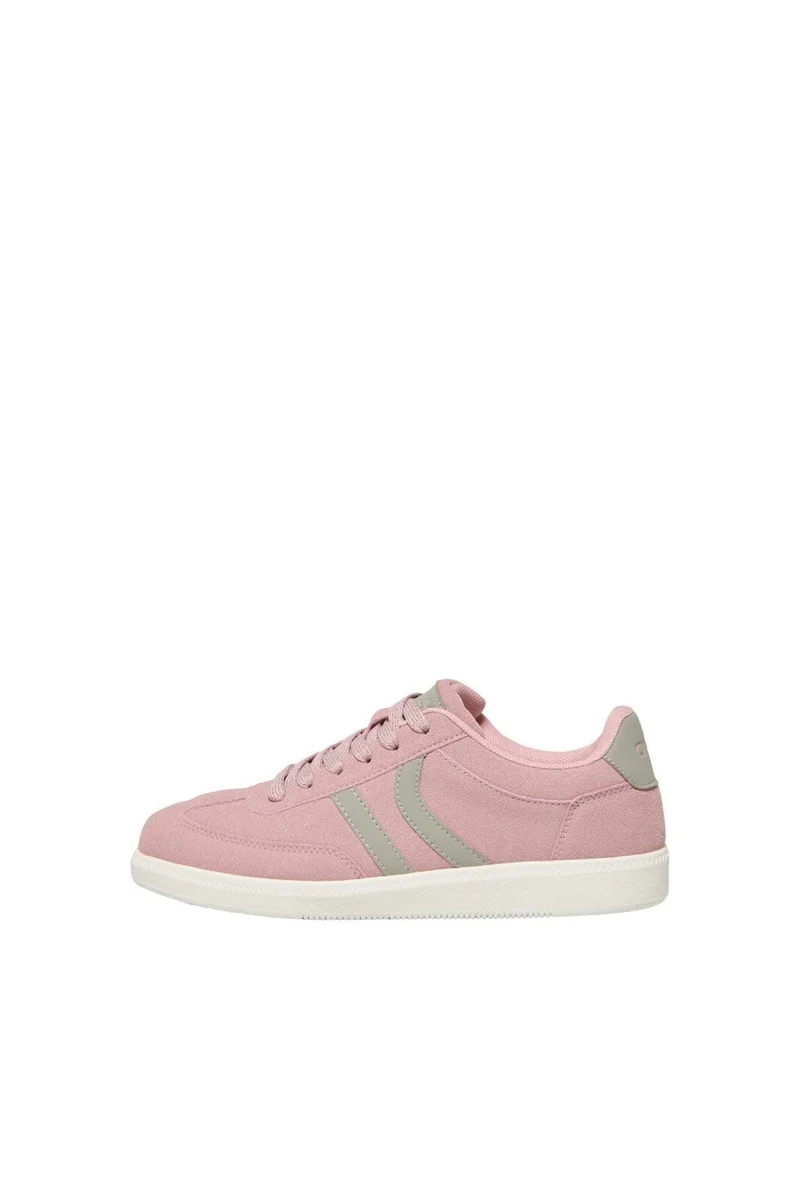 Only - Onllydie Pu Sneaker - 4985078 Misty Rose W Silver Sage & White Outsole