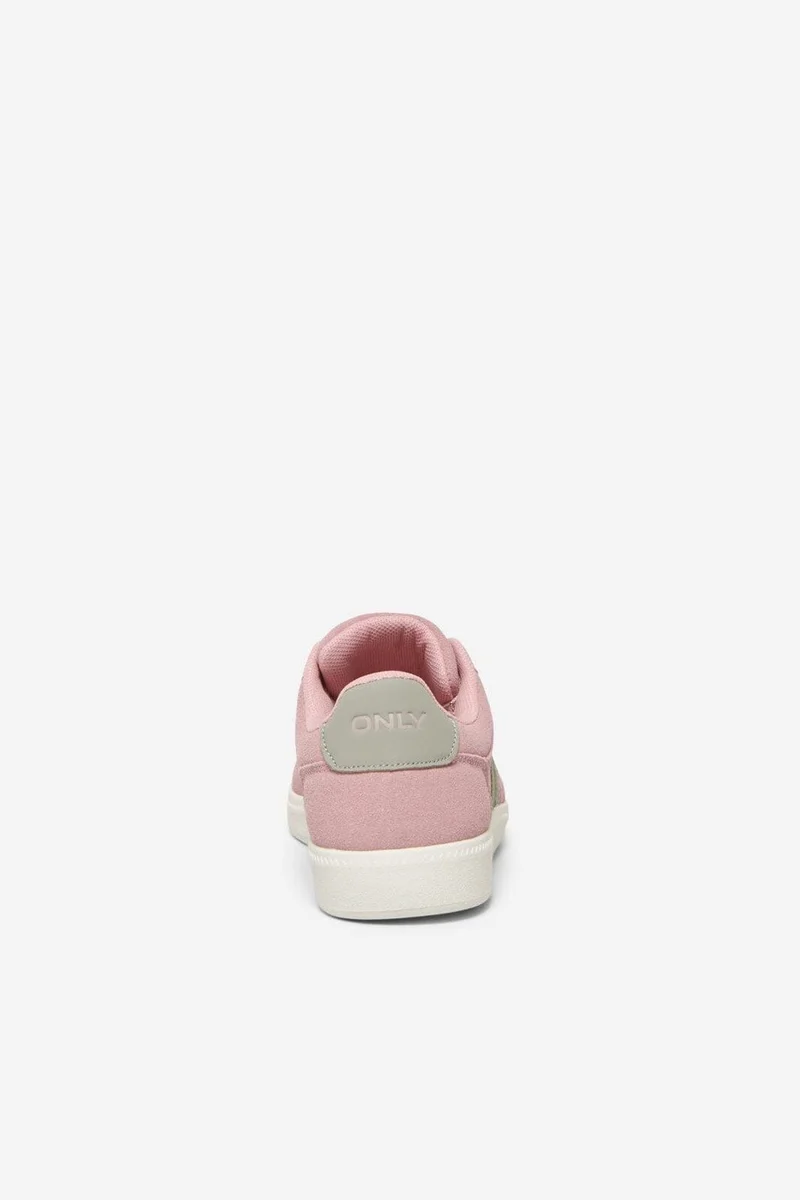 Only - Onllydie Pu Sneaker - 4985078 Misty Rose W Silver Sage & White Outsole