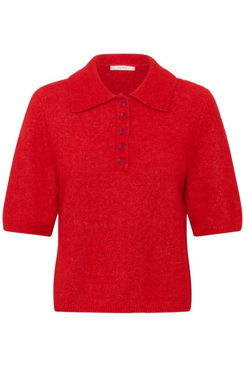 Gestuz - Gzalpha Ss Polo Pullover 10910852 - 109238 - Postbox Mélange
