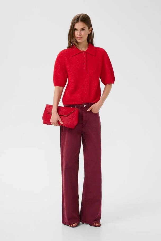 Gestuz - Gzalpha Ss Polo Pullover 10910852 - 109238 - Postbox Mélange