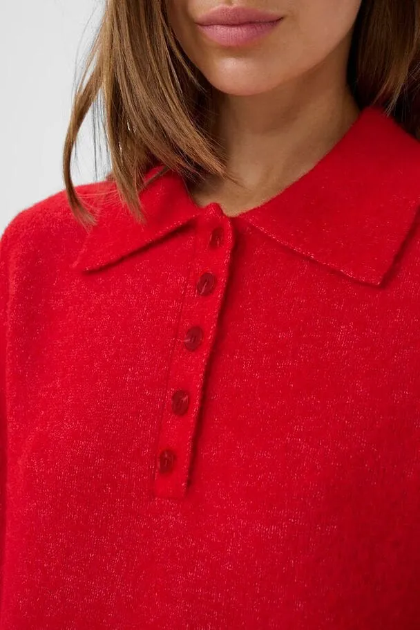 Gestuz - Gzalpha Ss Polo Pullover 10910852 - 109238 - Postbox Mélange