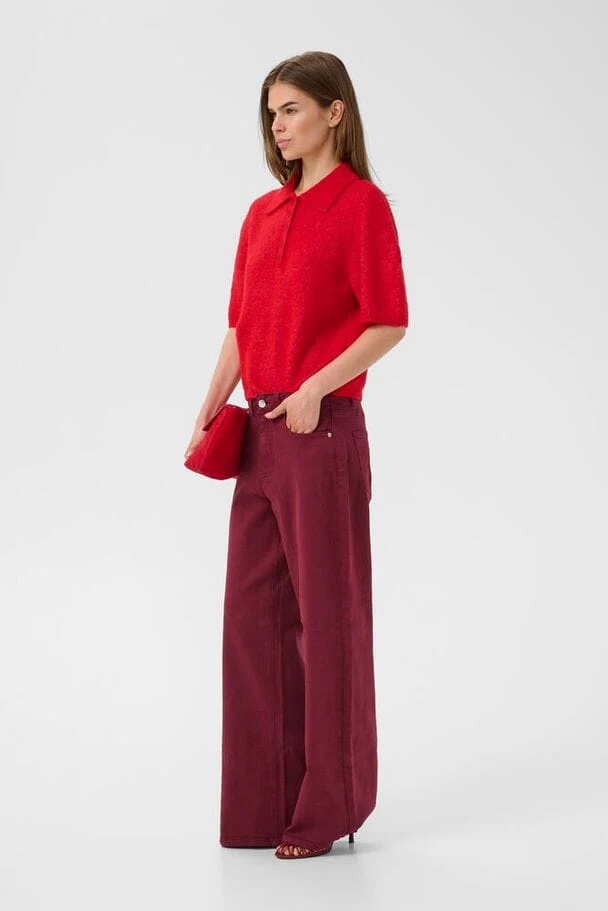 Gestuz - Gzalpha Ss Polo Pullover 10910852 - 109238 - Postbox Mélange