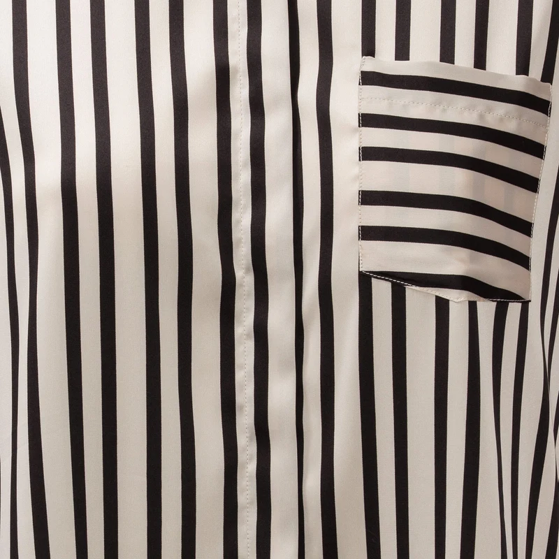 Karmamia - Mason Shirt 2353 - Black Stripe
