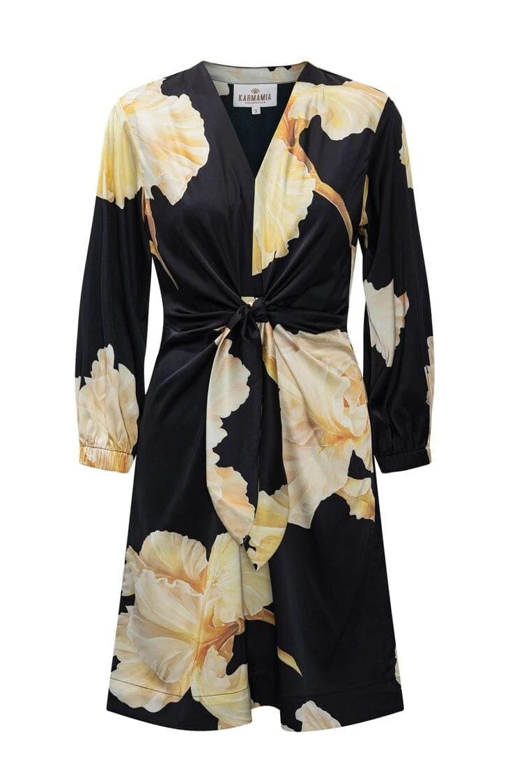 Karmamia - Faye Mini Dress 2350 - Gold Maxi Flower