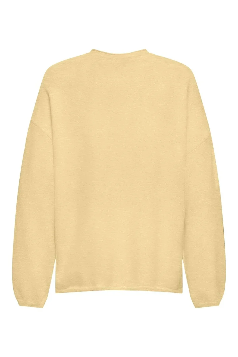 Only - Onlloyal Amalio Ls O-Neck Knt - 4982711 Sunlight Melange