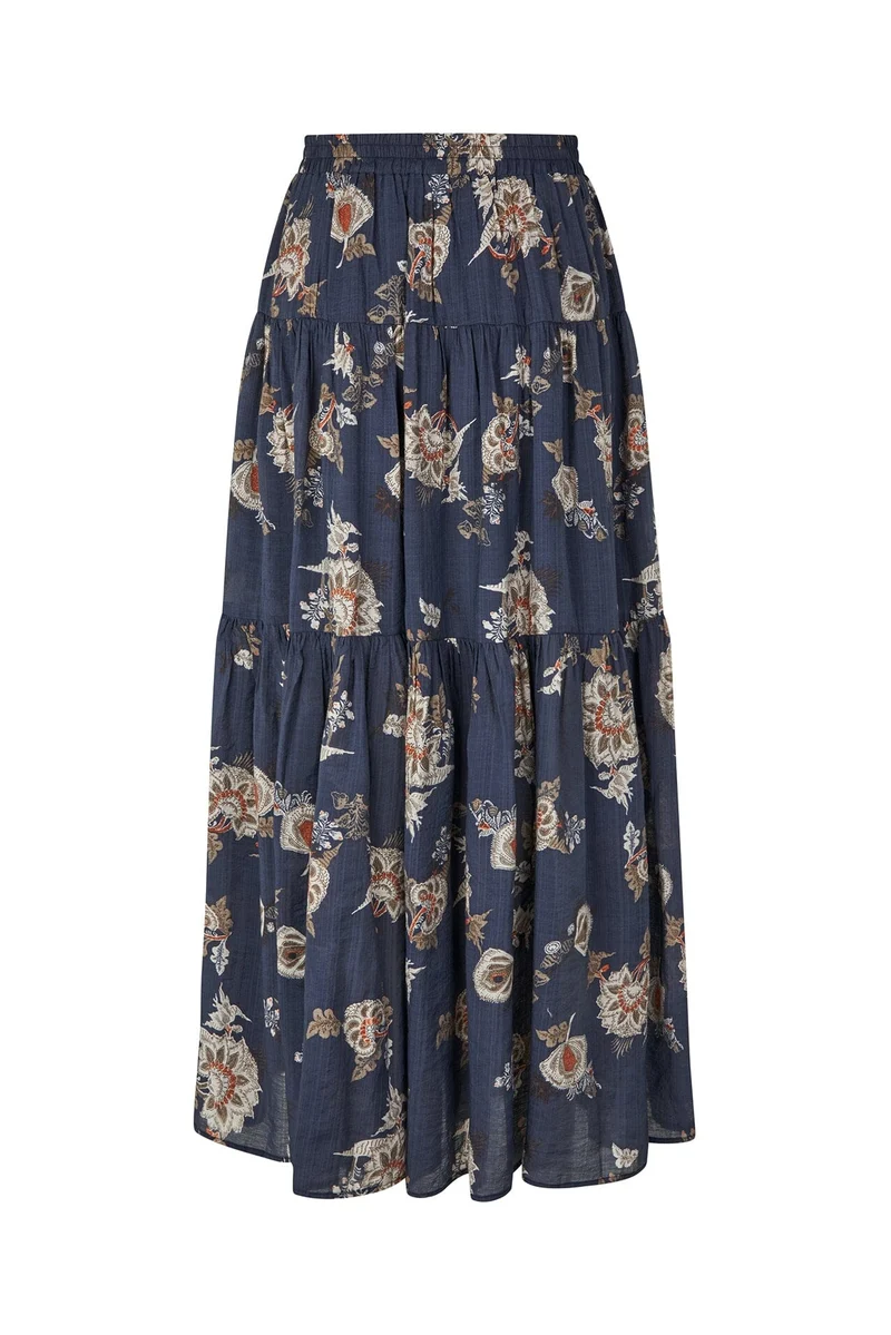 Lollys Laundry - Sunsetll Maxi Skirt - 23 Dark Blue