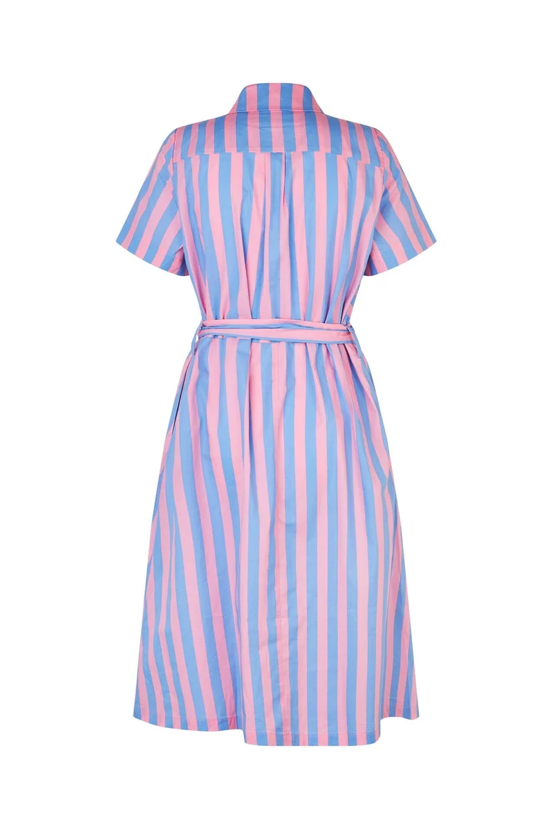 Lollys Laundry - Tullell Midi Dress Ss26154-3040 - 80 Stripe