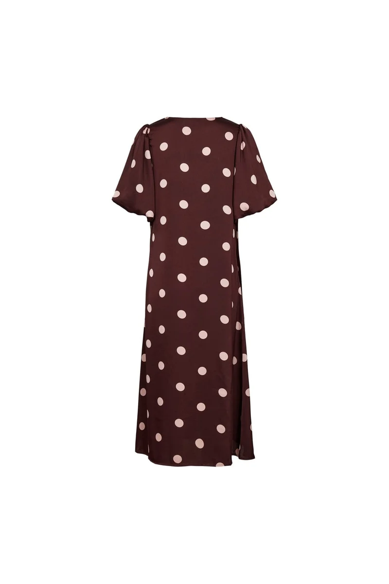 Liberte - Dotti Dress 22351 - Plum Rose Big Dot