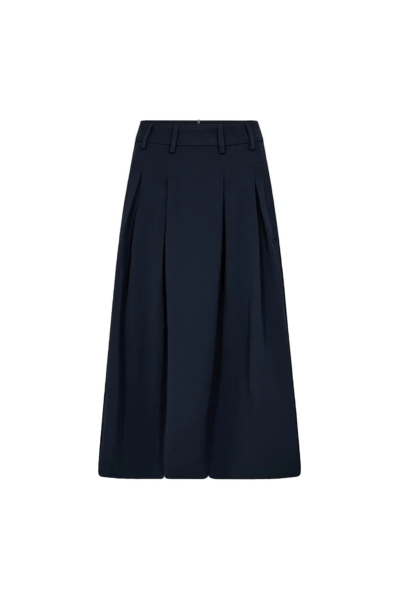 Co´Couture - Anyacc Midi Pleat Skirt 44040 - 120 - Navy