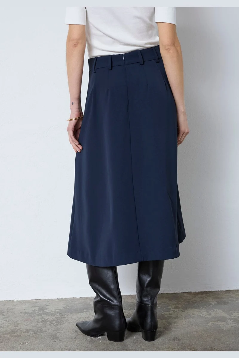 Co´Couture - Anyacc Midi Pleat Skirt 44040 - 120 - Navy