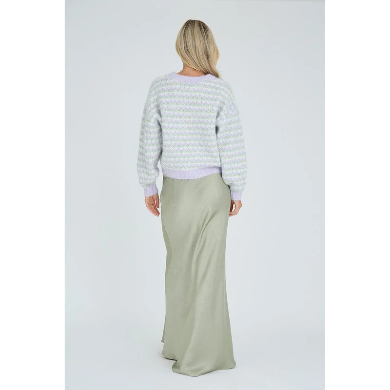 A-View - Sassi Knit Pullover AV7072 - 180 - Green/Purple