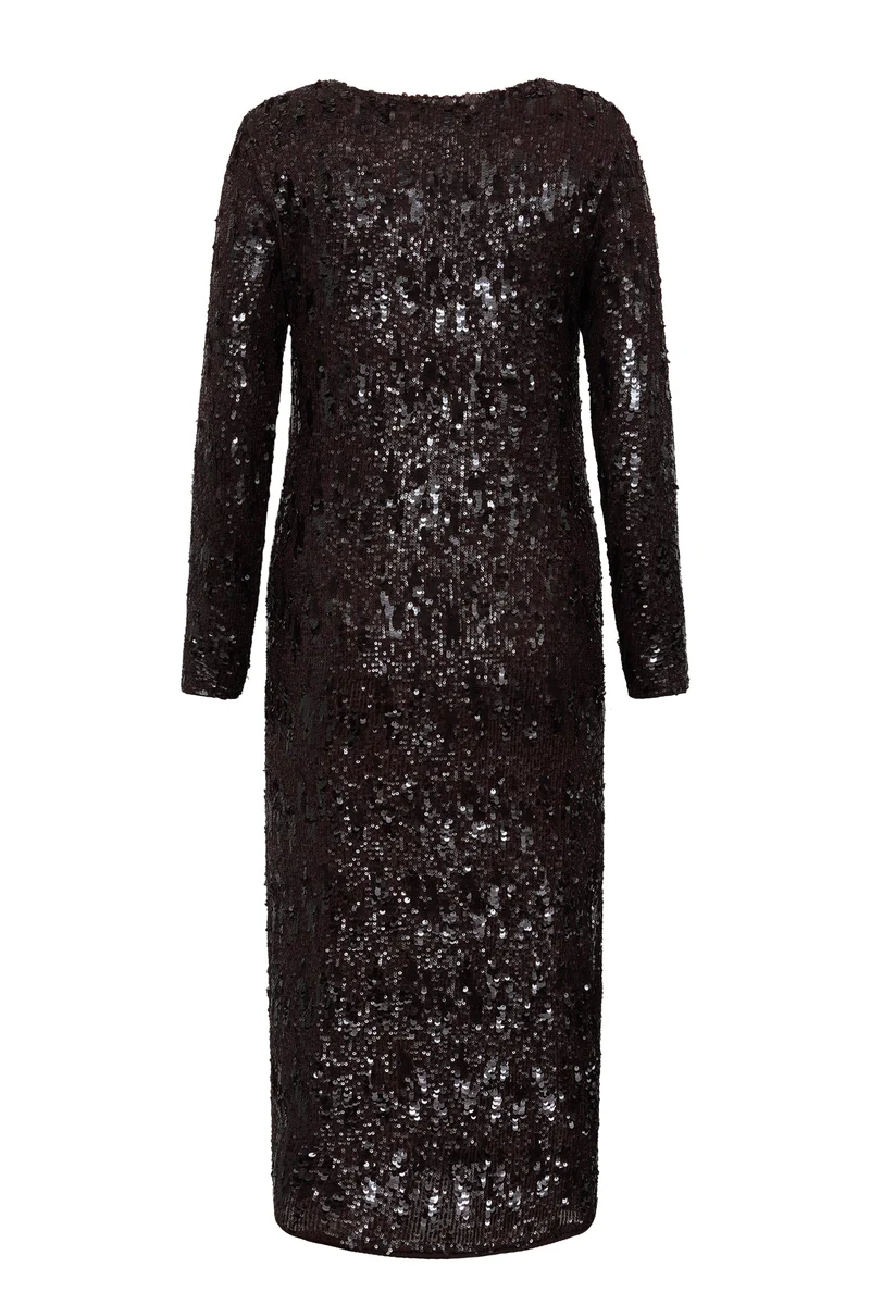 A-View - Valerie Dress AV7010 - 194 - Dark Brown