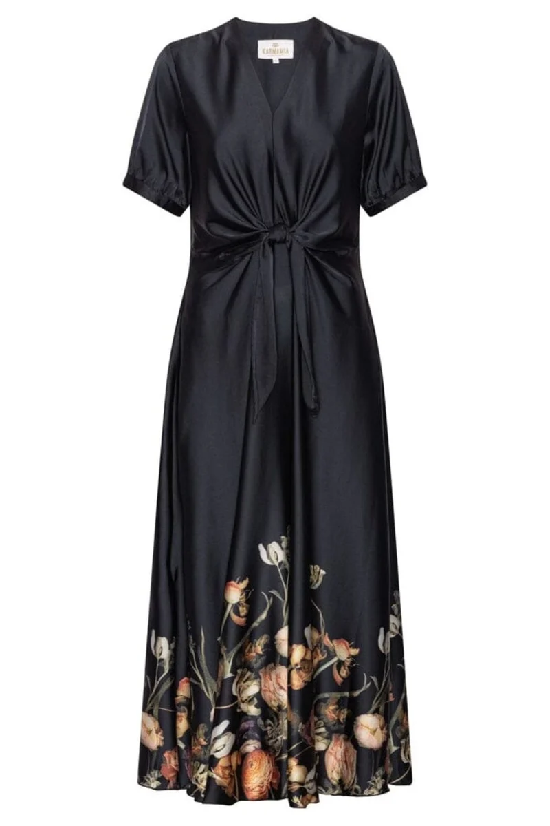 Karmamia - Faye Dress 2307 - Black Blossom