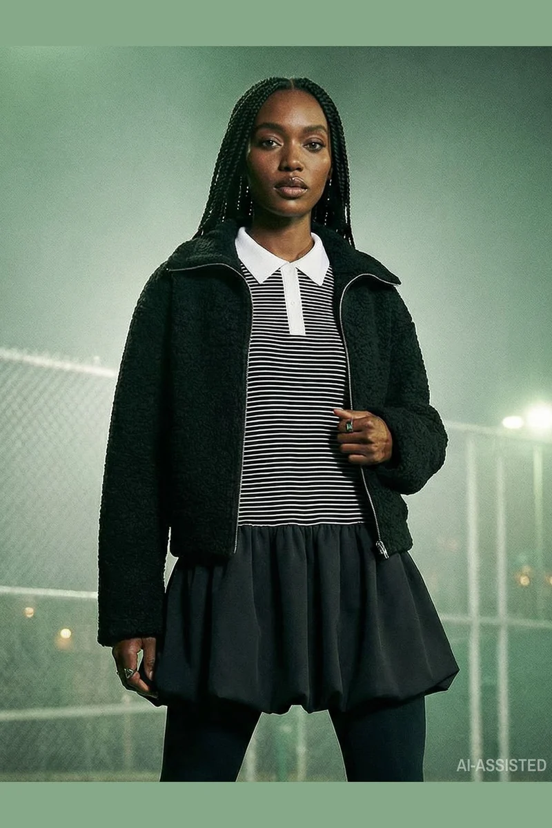 Hypedrop - Hdyuna Ss Polo Balloon Dress 32000587 - 5140141 - Black