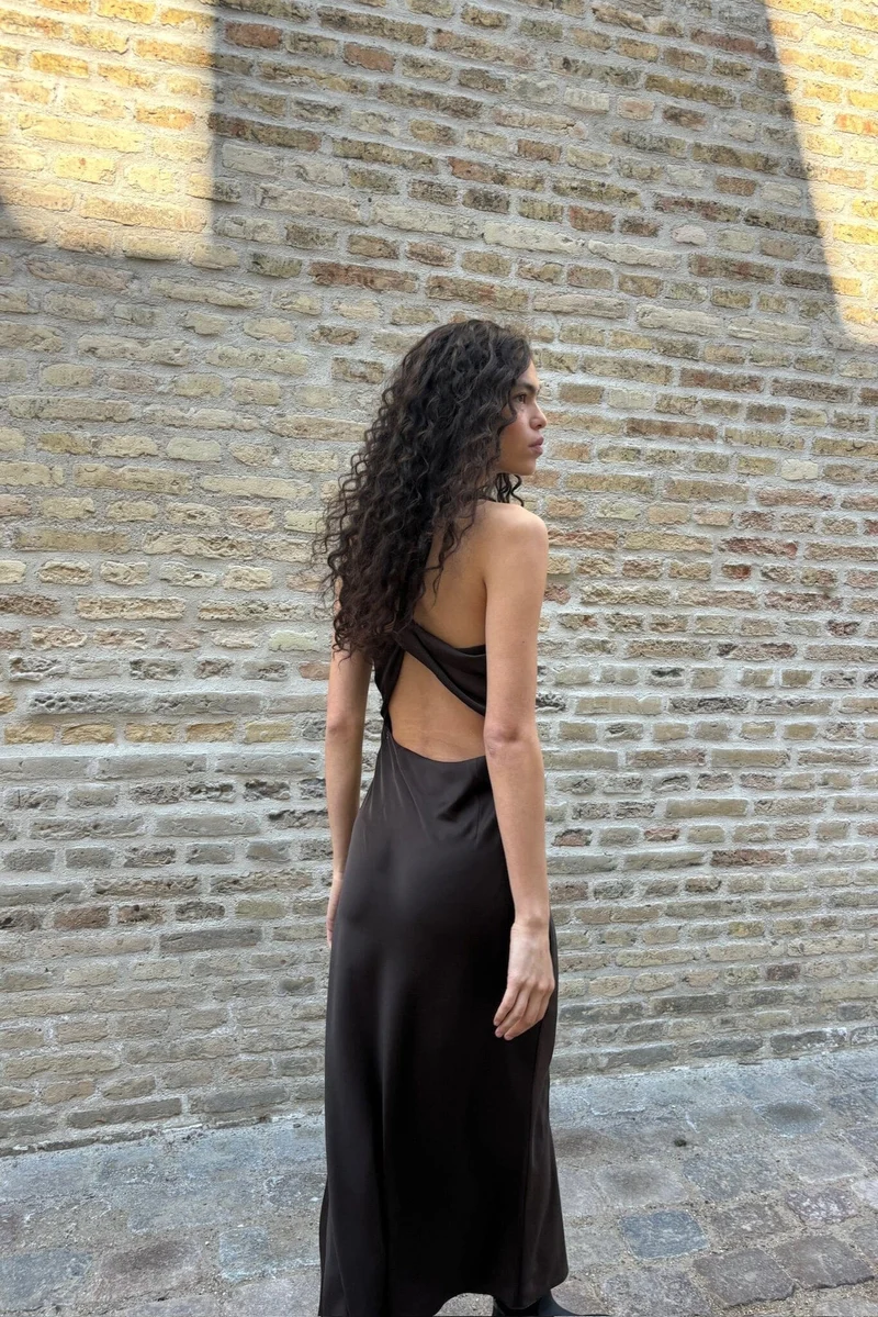 Modström - Narcissamd Dress 58412 - 5508 - Seal Brown