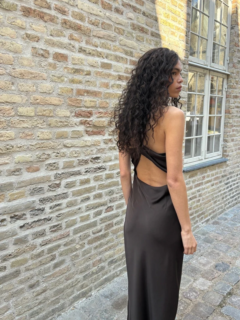 Modström - Narcissamd Dress 58412 - 5508 - Seal Brown