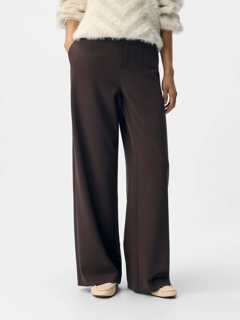 Object - Objlisa Wide Pant - 4856910 Seal Brown