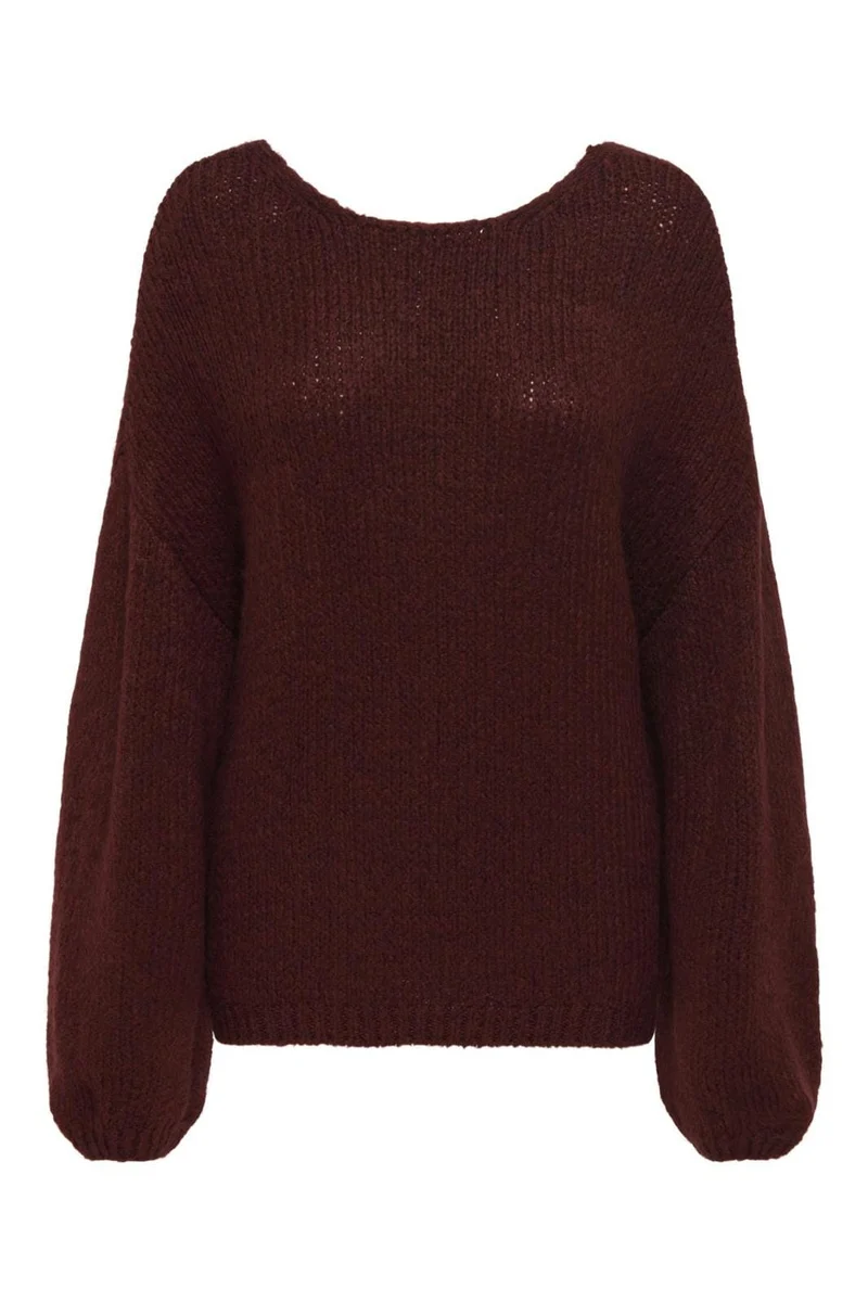 JDY - Jdydinea L/S Reversible Pullov. Knt - 4815826 Cabernet