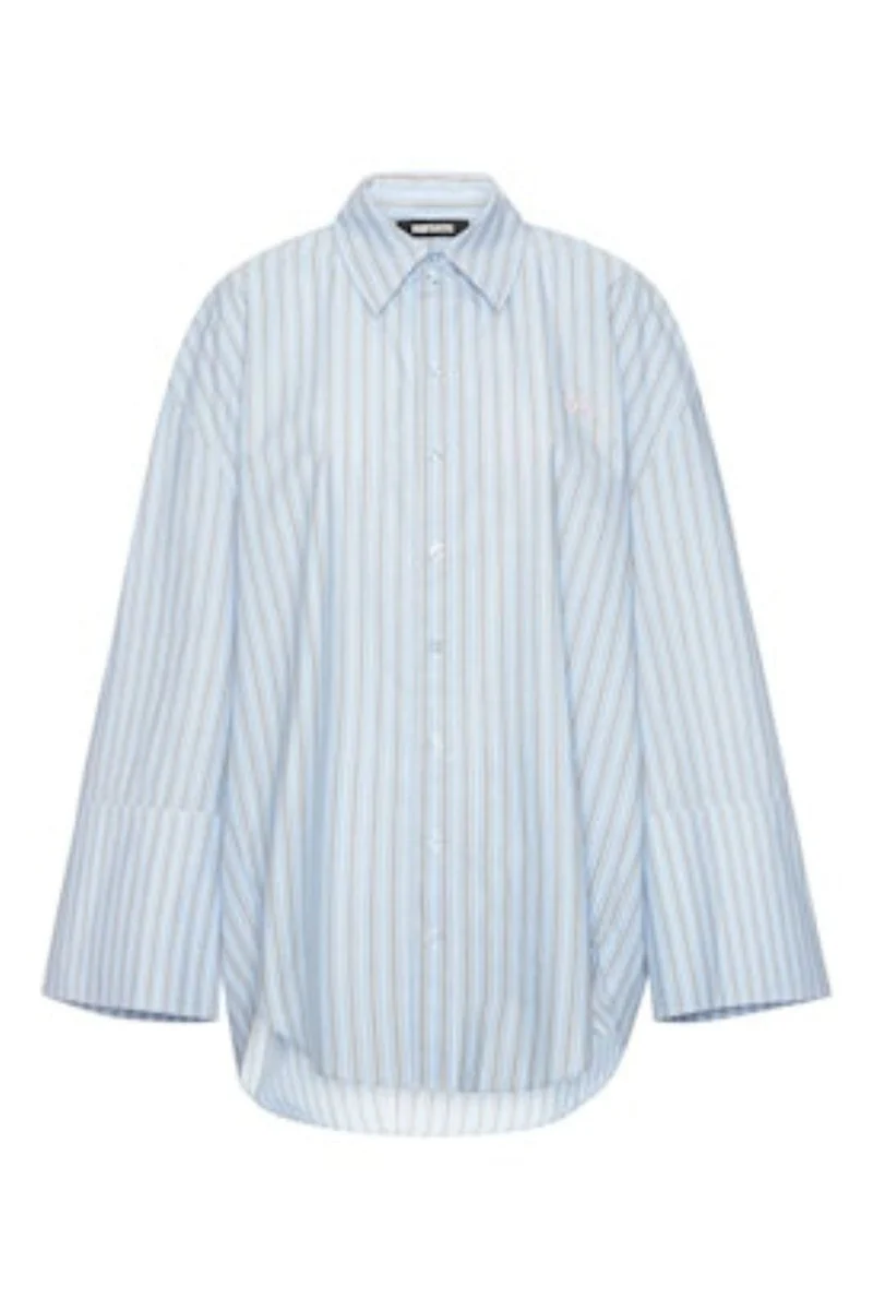 Rotate - Poplin Oversized Shirt 1153663082 - 3082 Hydrangea (blue) Comb.